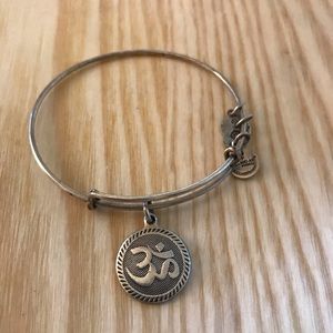 Alex and Ani Om Bangle Bracelet - Silver